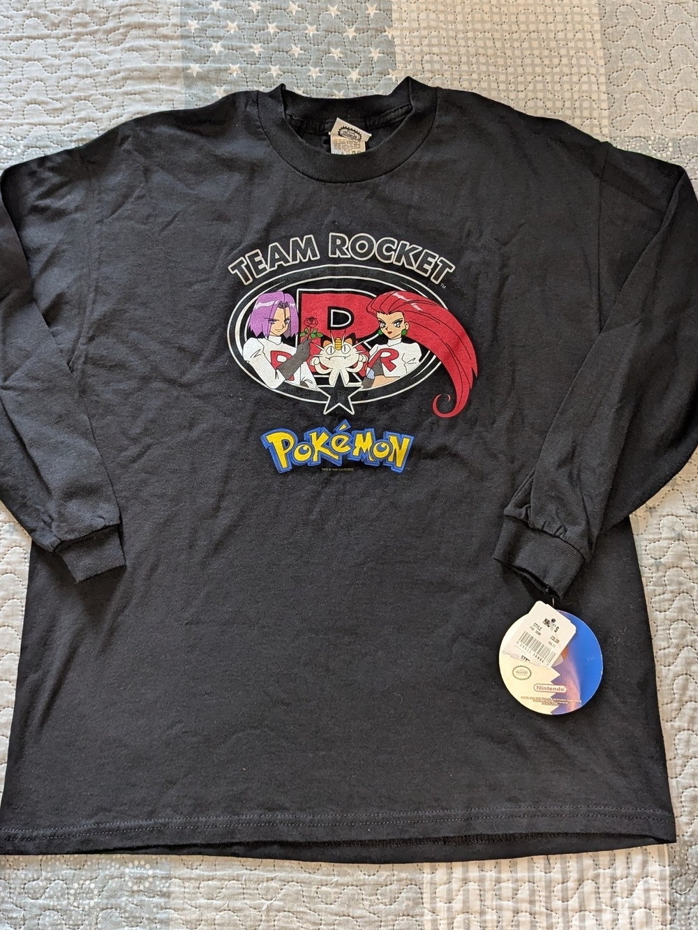VTG RARE WITH TAGS Pokemon Team Rocket 1999 Nintendo T-Shirt Size Youth Size XL
